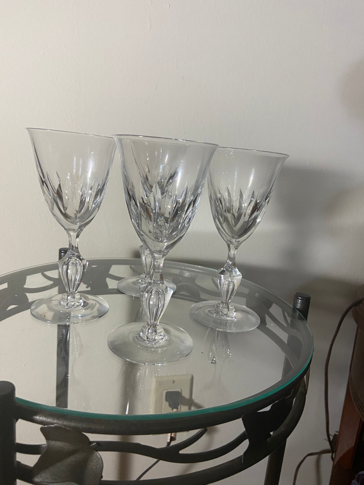 Cut Crystal Wine Glasses