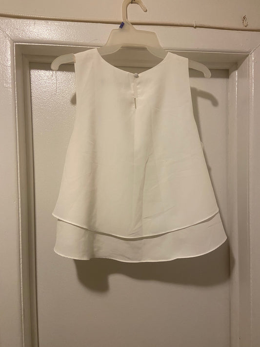 Sleeveless Swing Top White
